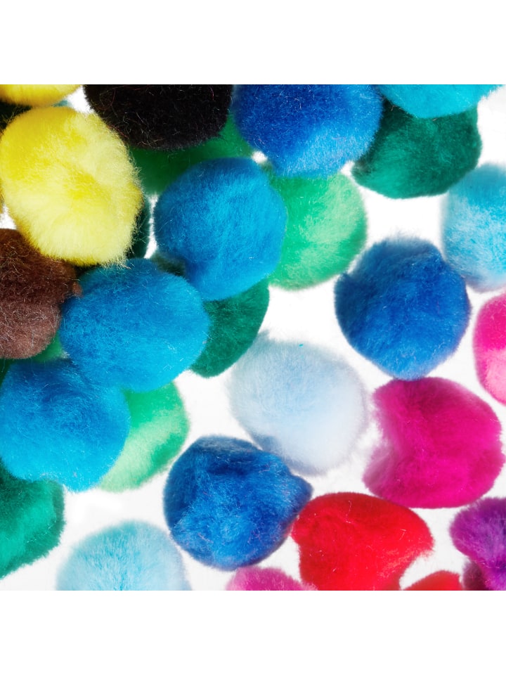 relaxdays 800x Pompons in Bunt - Ø 2 cm günstig kaufen onesize