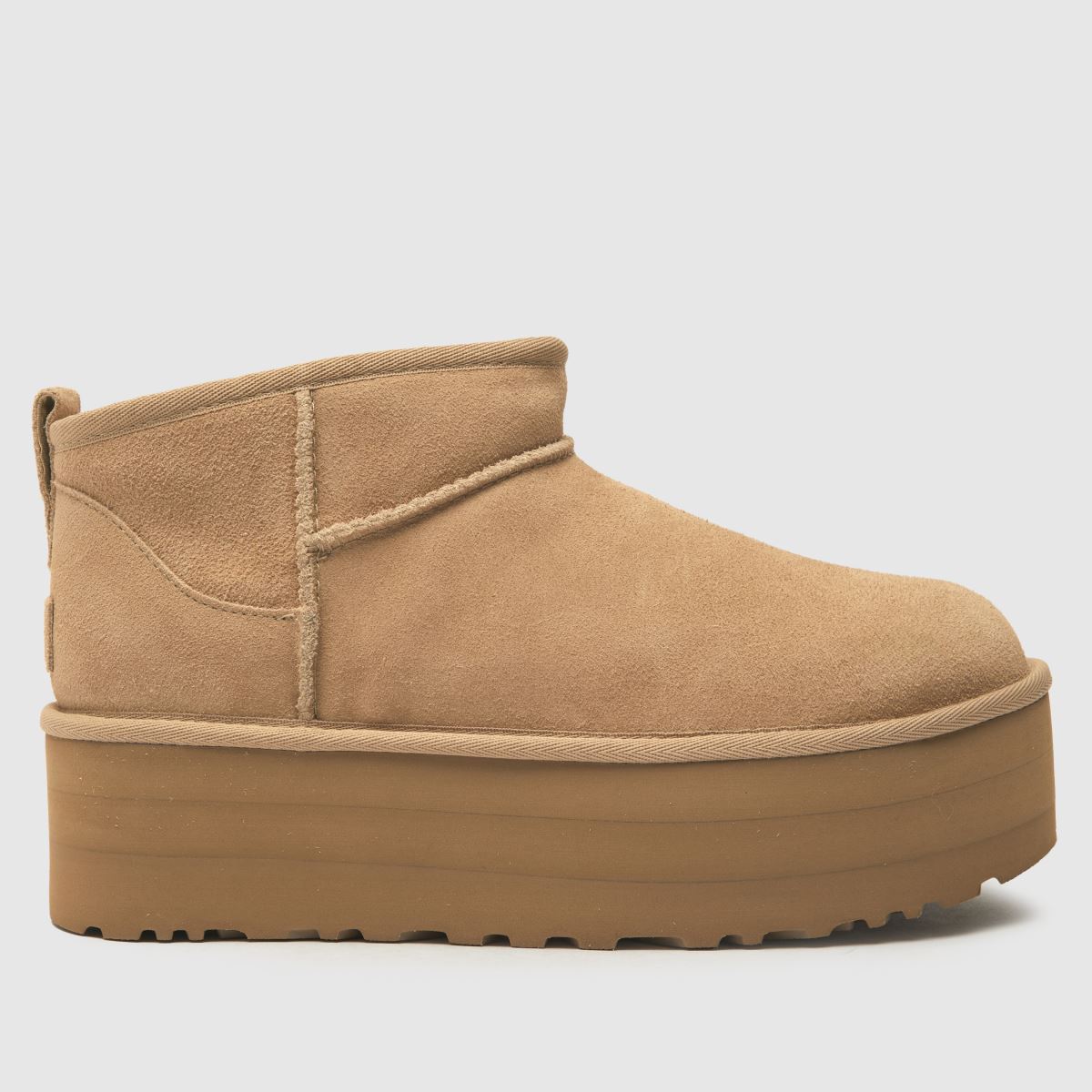 UGG Classic Ultra Mini Platform Csizma Homokszínben