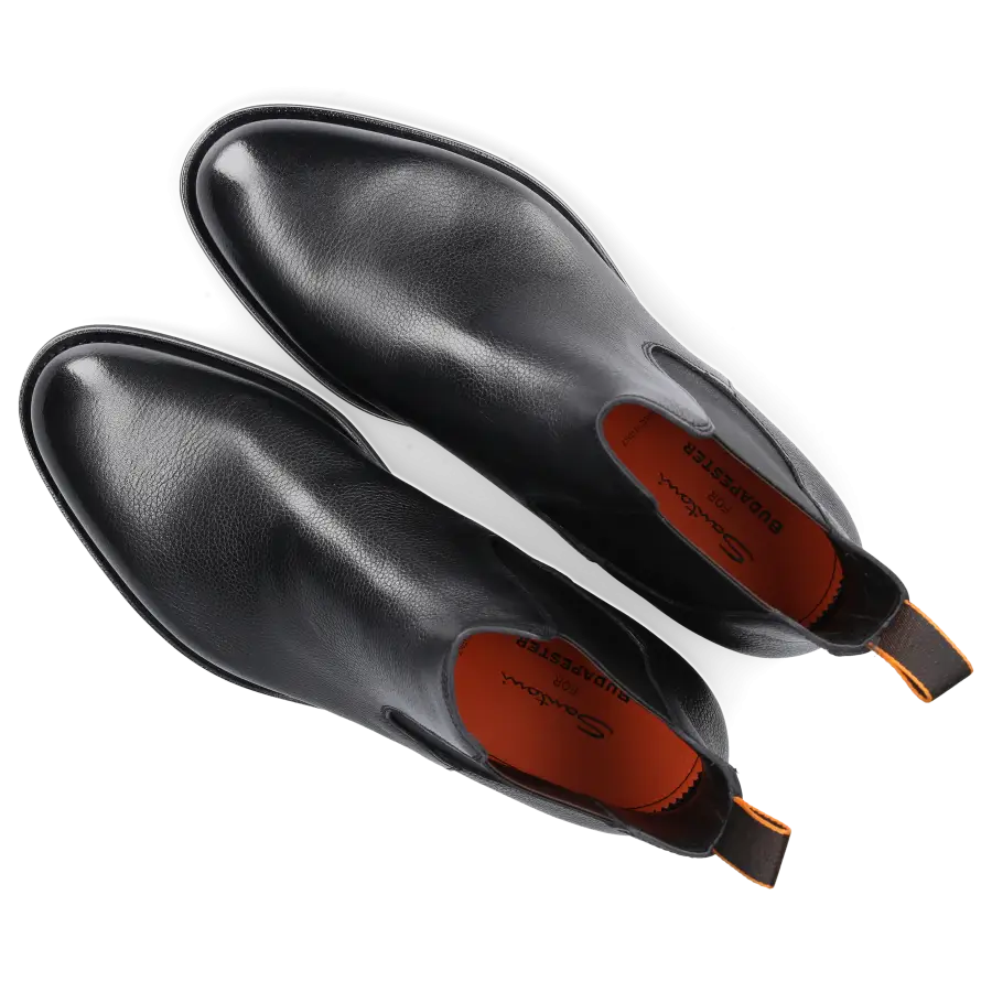 Santoni - Chelsea Boots 17838 Kalbsleder - schwarz