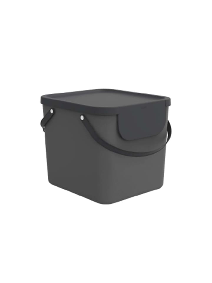 Rotho Albula Wäschesammler 40l mit Deckel, Kunststoff (PP recycelt) in Anthrazit günstig kaufen onesize