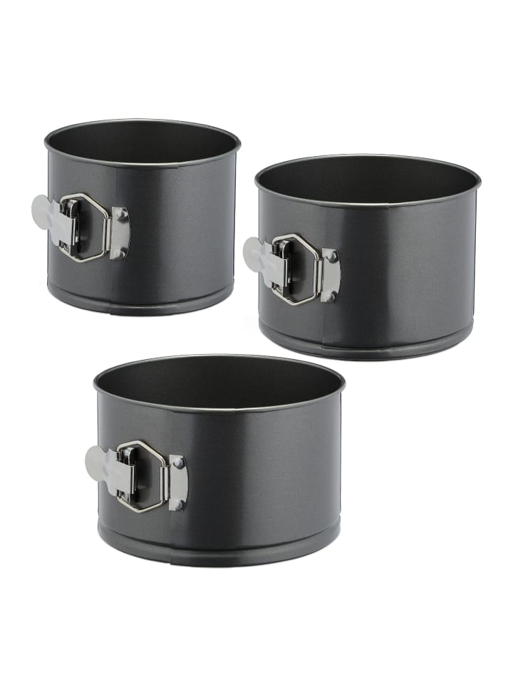 relaxdays 3tlg. Springform Set in Anthrazit günstig kaufen onesize