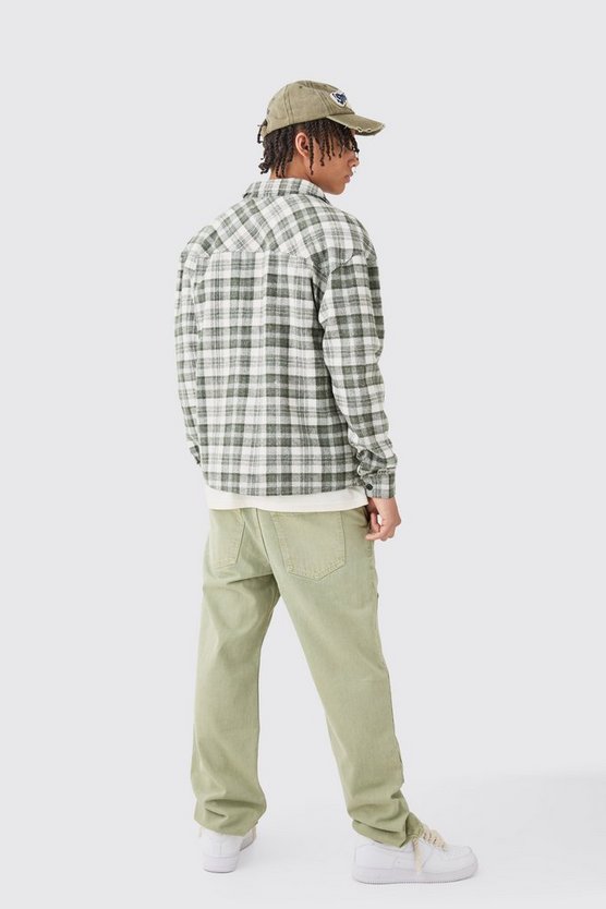 Lockere Jeans mit Naht-Detail