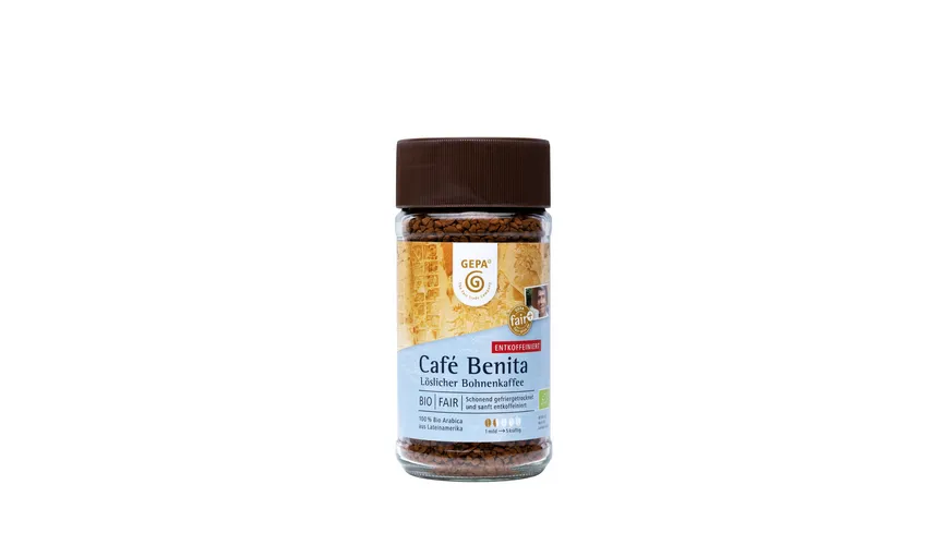 GEPA Cafe Benita Instant Entkoffeiniert 100 g