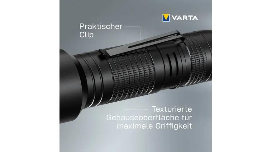 VARTA Aluminium Light F30 3AAA 17608 mit Batterien Blister