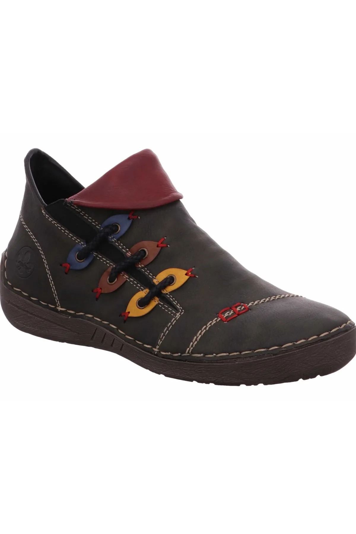 Rieker  Stiefelette - Grün - Flacher Absatz