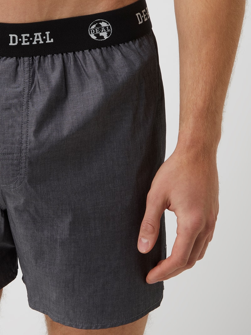 Boxershorts aus Baumwolle in schwarz