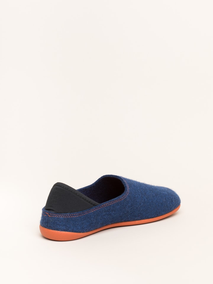 Gottstein Hausschuh Wool Slip-On in midnight/orange günstig kaufen