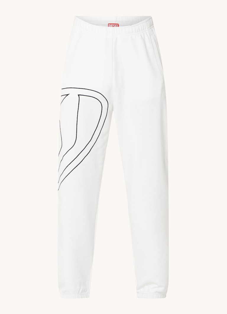 Pantaloni de trening cu croială dreaptă Diesel P-mark și logo brodat