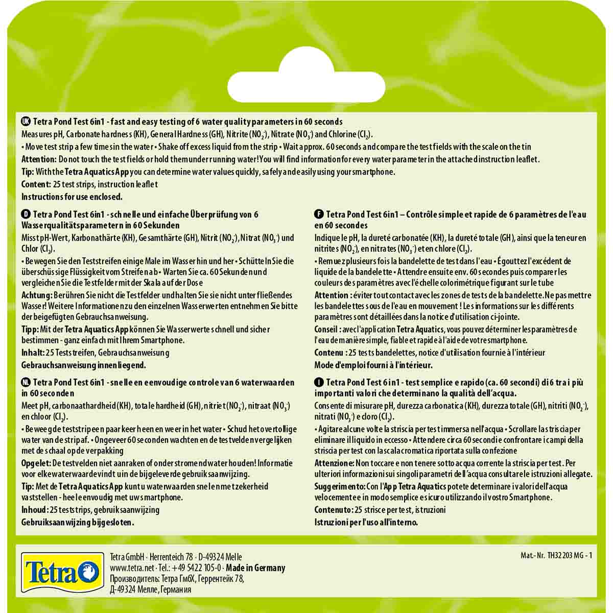 Tetra Pond 6in1 Teststreifen 25 St. günstig kaufen