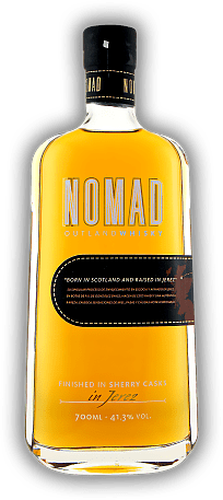 Nomad Blended Scotch Outland Whisky finished in Pedro Ximenez Sherry Casks Nomad Blended Scotch Outland Whisky finished in Pedro Ximenez Sherry Casks Dieser besondere Whisky verbrachte seine erste Reifezeit in Schottland und dann eine abschließende R
