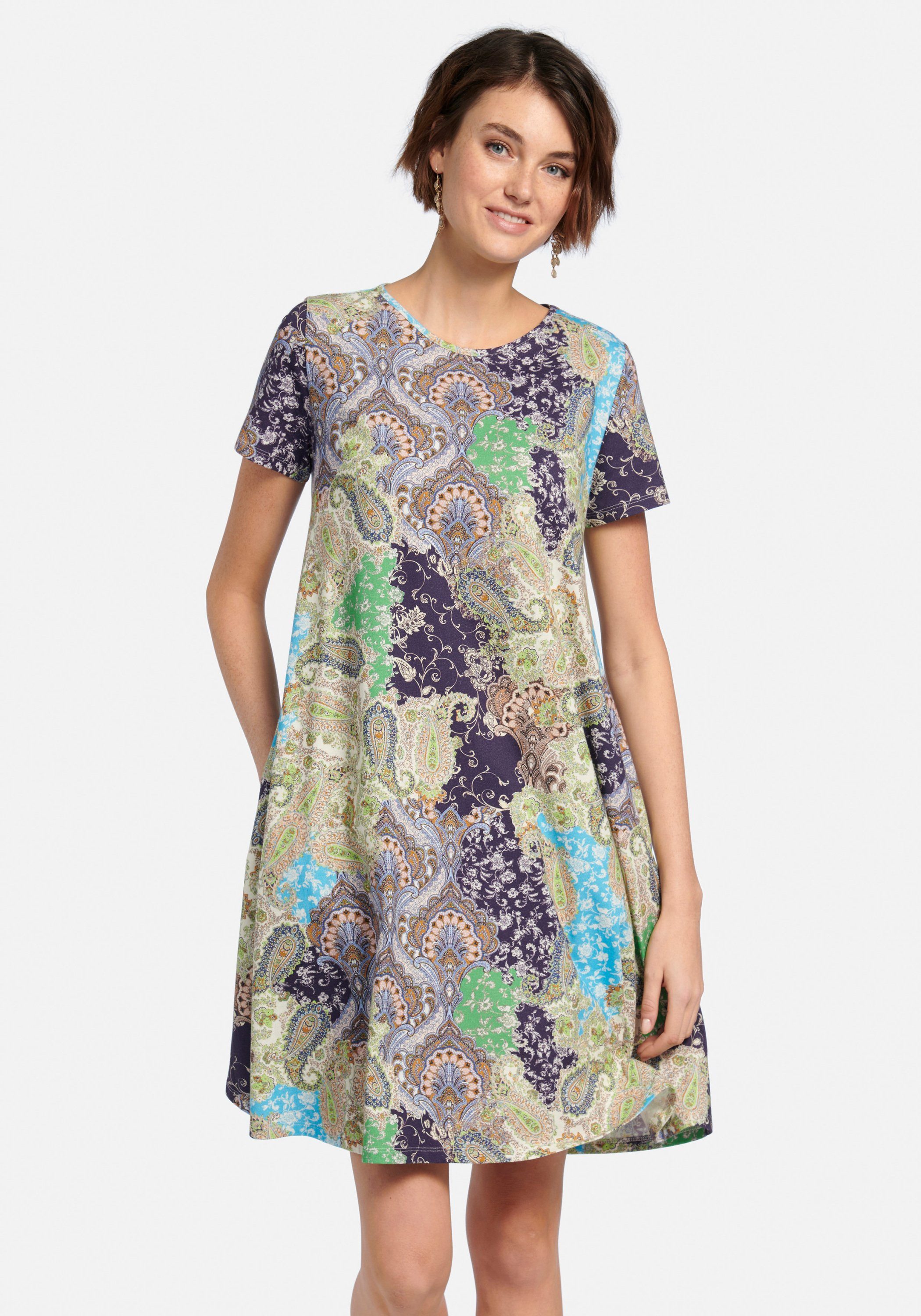 Green Cotton Jerseykleid cotton