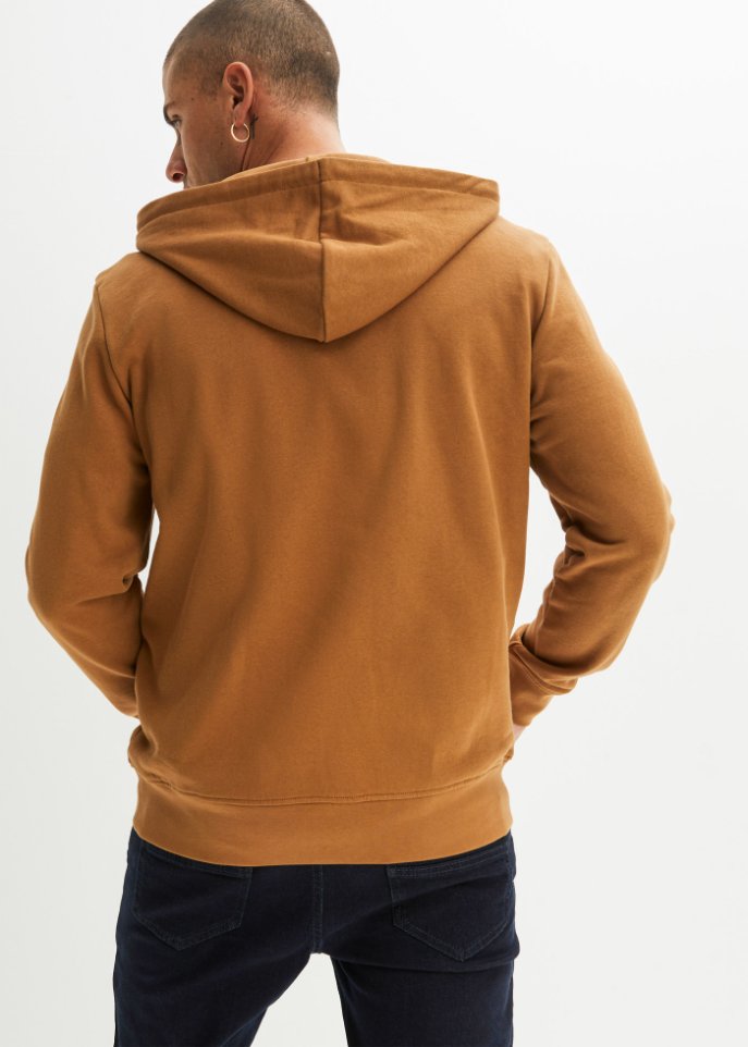 Kapuzensweatshirt mit Reißverschlussöffnung