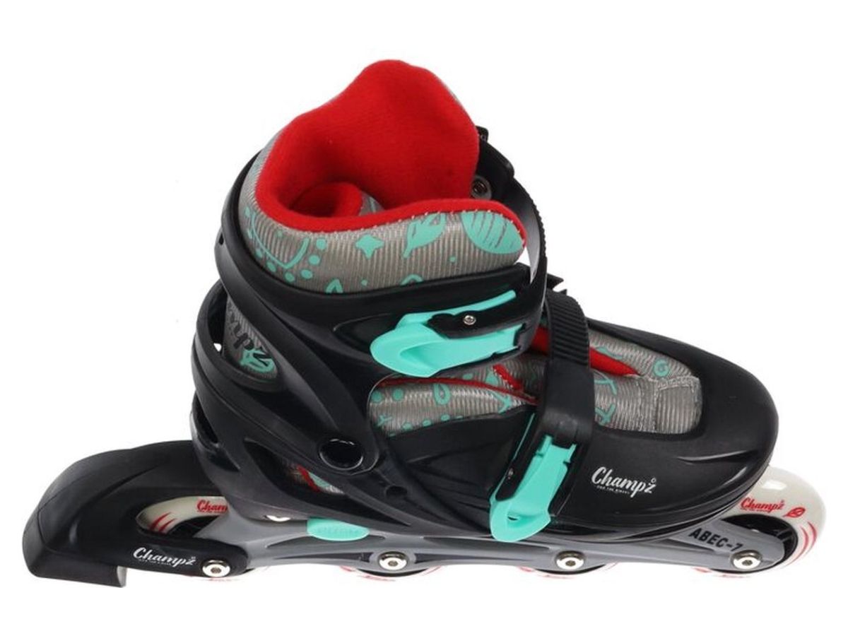 Champz Black ABEC7 Hardboot verstellbare Inline-Skates