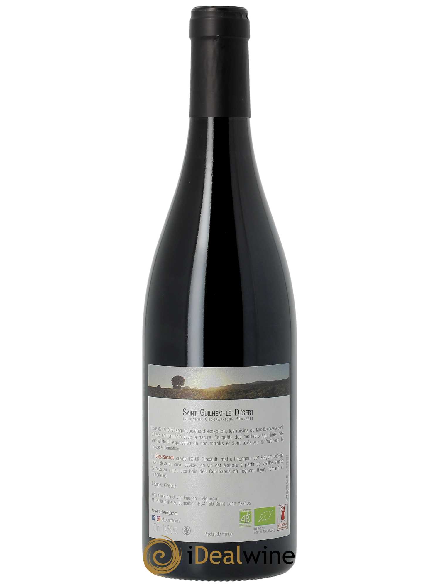 Saint-Guilhem-Le-Désert Le Clos Secret Mas Combarela  2021 - Lot de 1 Bouteille