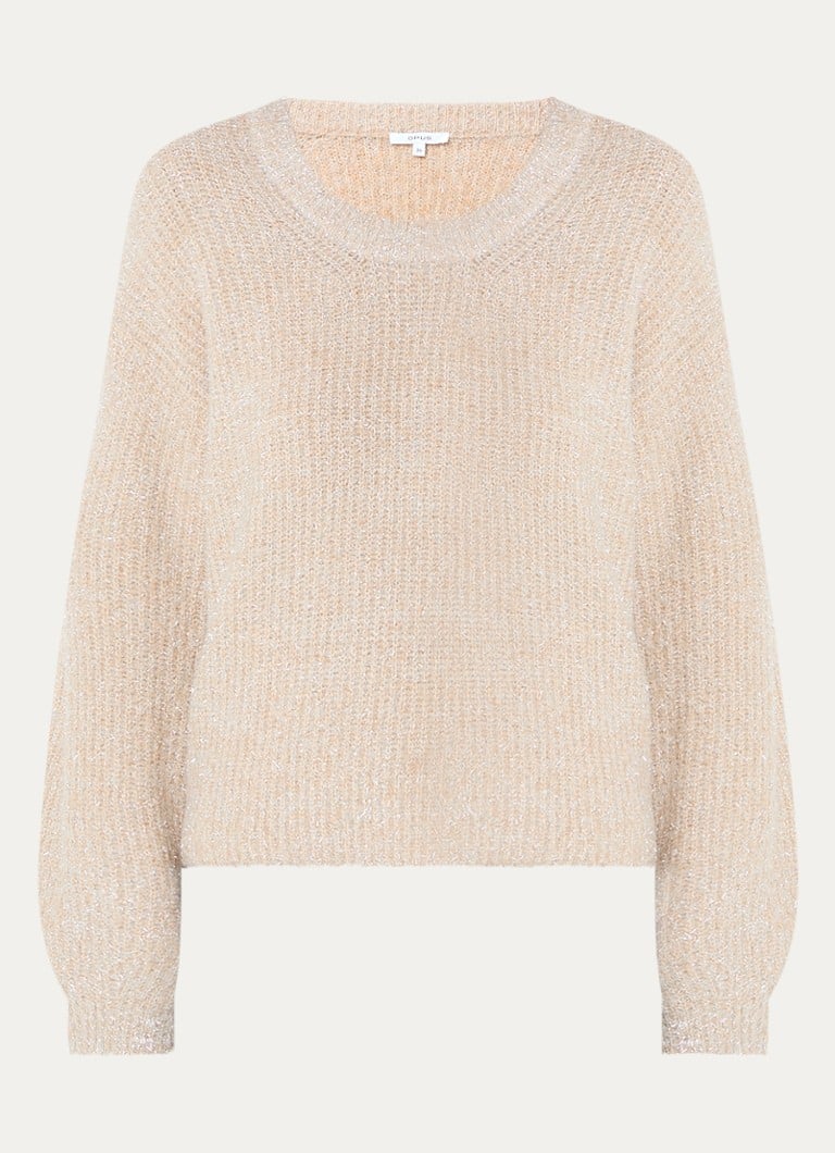 Sweter OPUS Plimma z grubej dzianiny z lureksem