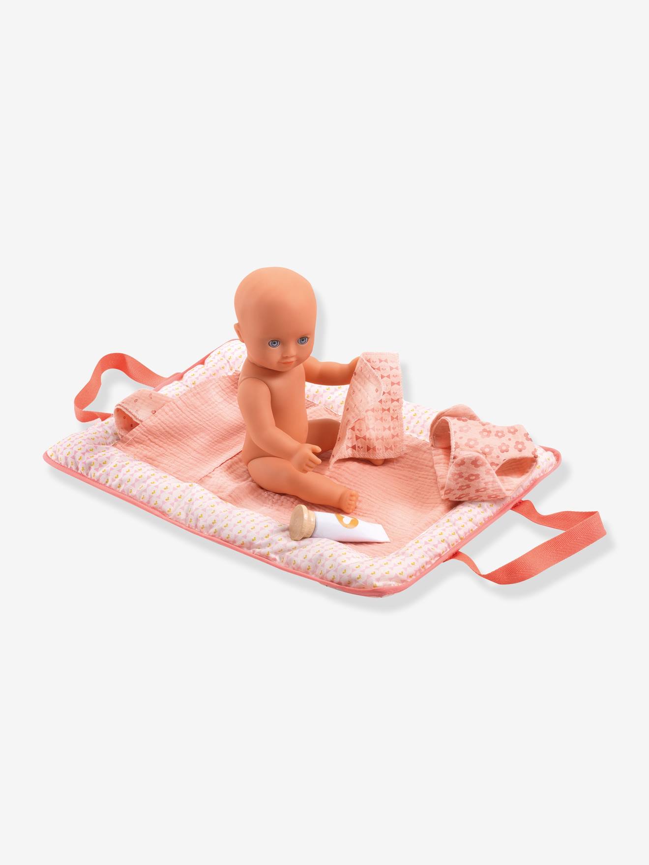Djeco Puppen-Wickeltasche mit Zubehör DJECO - rosa