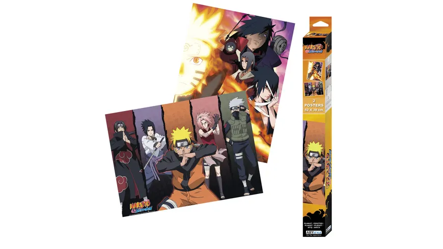 NARUTO SHIPPUDEN 2er Set Chibi Poster Groups