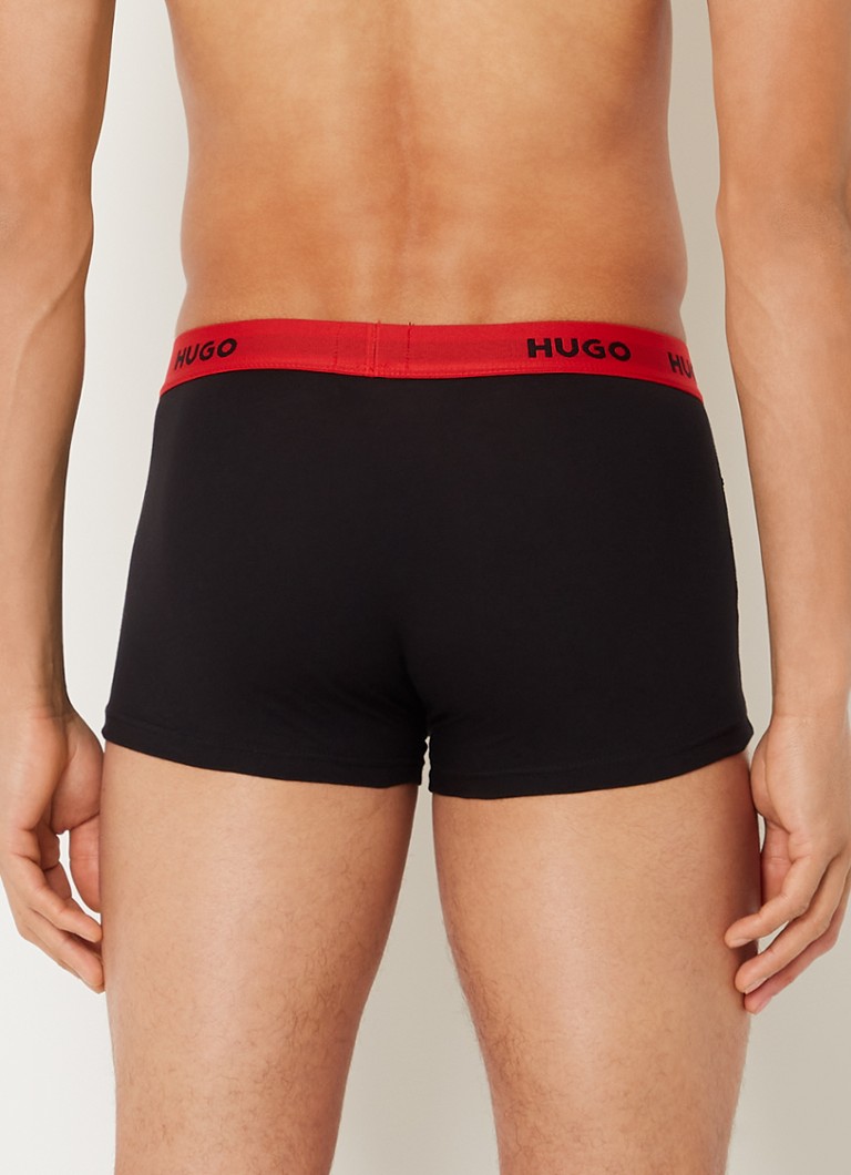 Lot de 3 boxers HUGO BOSS avec ceinture logotée