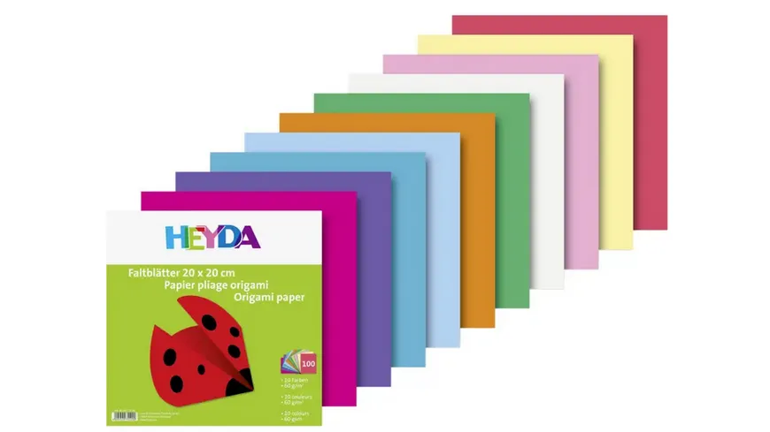 HEYDA Faltblätter 20x20cm 100 Blatt