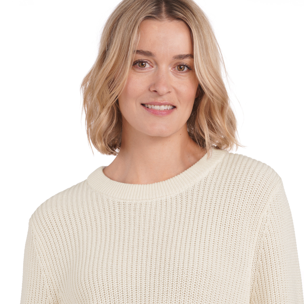 Damen Strickpullover mit Rundhalsausschnitt