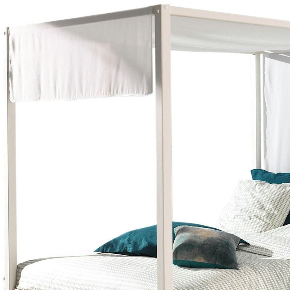 Kindermöbel 24 Himmelbett Alysa inkl Rolllattenrost + Textilhimmel