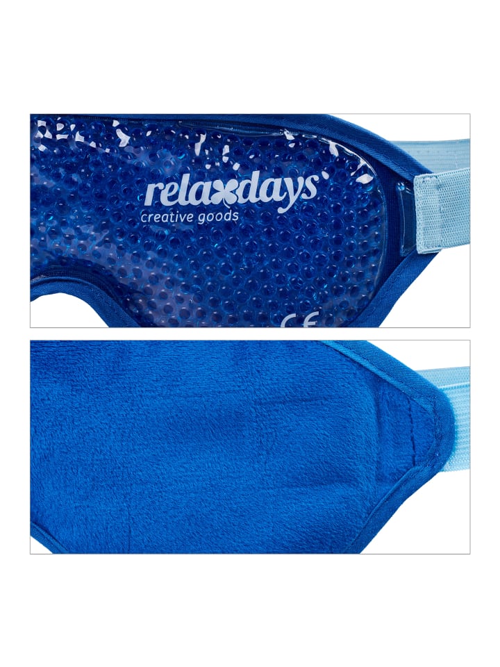 relaxdays 2 x Augenmaske in Blau günstig kaufen onesize