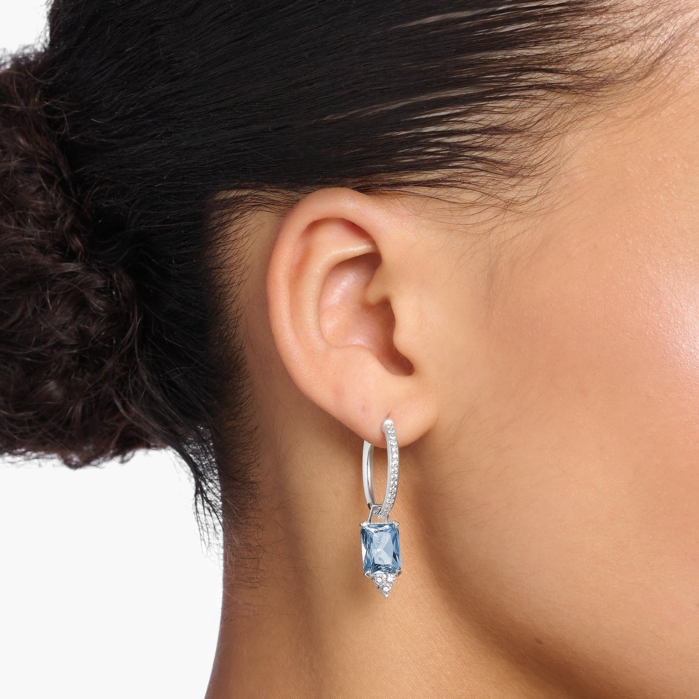 Thomas Sabo Créoles 925 Argent Boucles d'oreilles
