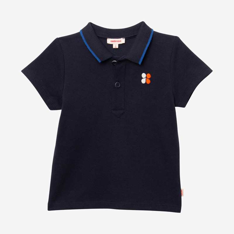 Polo bébé garçon tigrou dos bleu Catimini