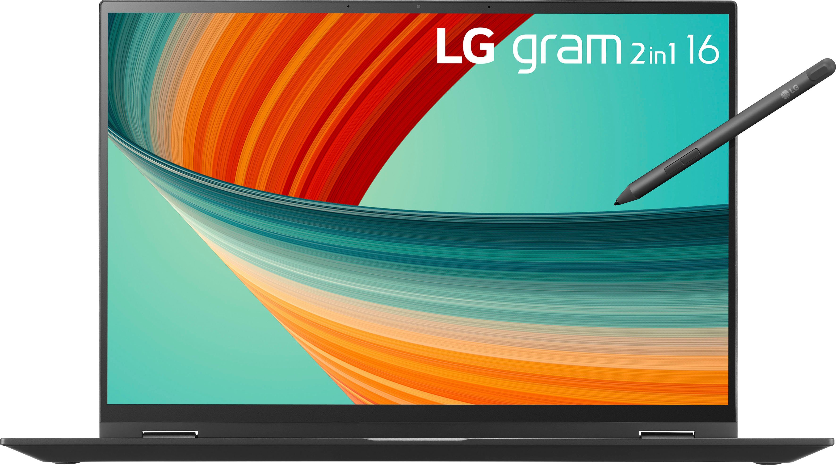 LG gram 16T90R-G.AA78G Convertible Notebook (40,6 cm/16 Zoll, Intel Core i7 1360P, Iris Xe Graphics, 1000 GB SSD)