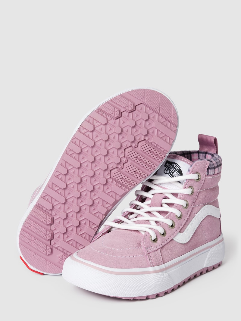 High Top Sneaker mit Label-Details Modell 'SK8-HIGH' in rosa