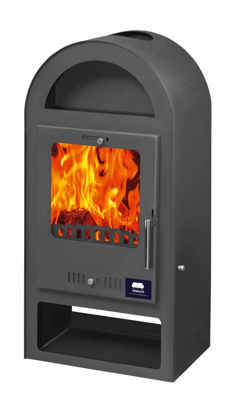 Moeby24 Kaminofen Klassik Efes Anthrazit 150mm Rauchrohr BimSchV 1-2 EEK A