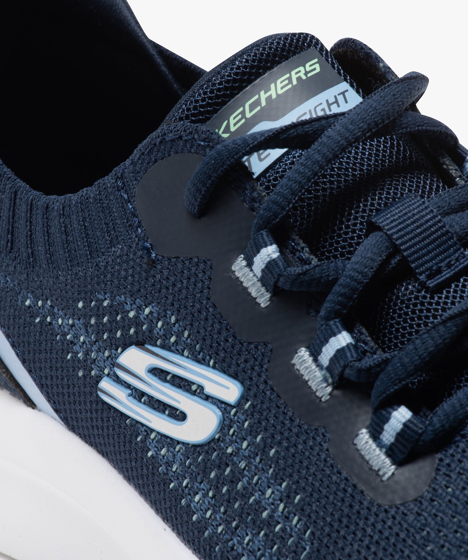 Baskets femme unies running à col élastique - Skechers marine | GEMO