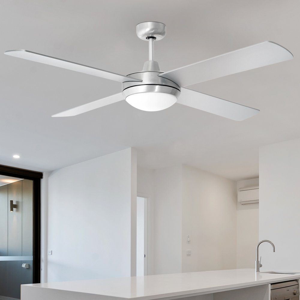 etc-shop Deckenventilator, Smart RGB LED Decken Ventilator FERNBEDIENUNG Timer Luft
