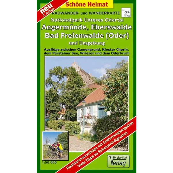 Angermünde, Eberswalde, Bad Freienwalde und Umgebung - Wanderkarte