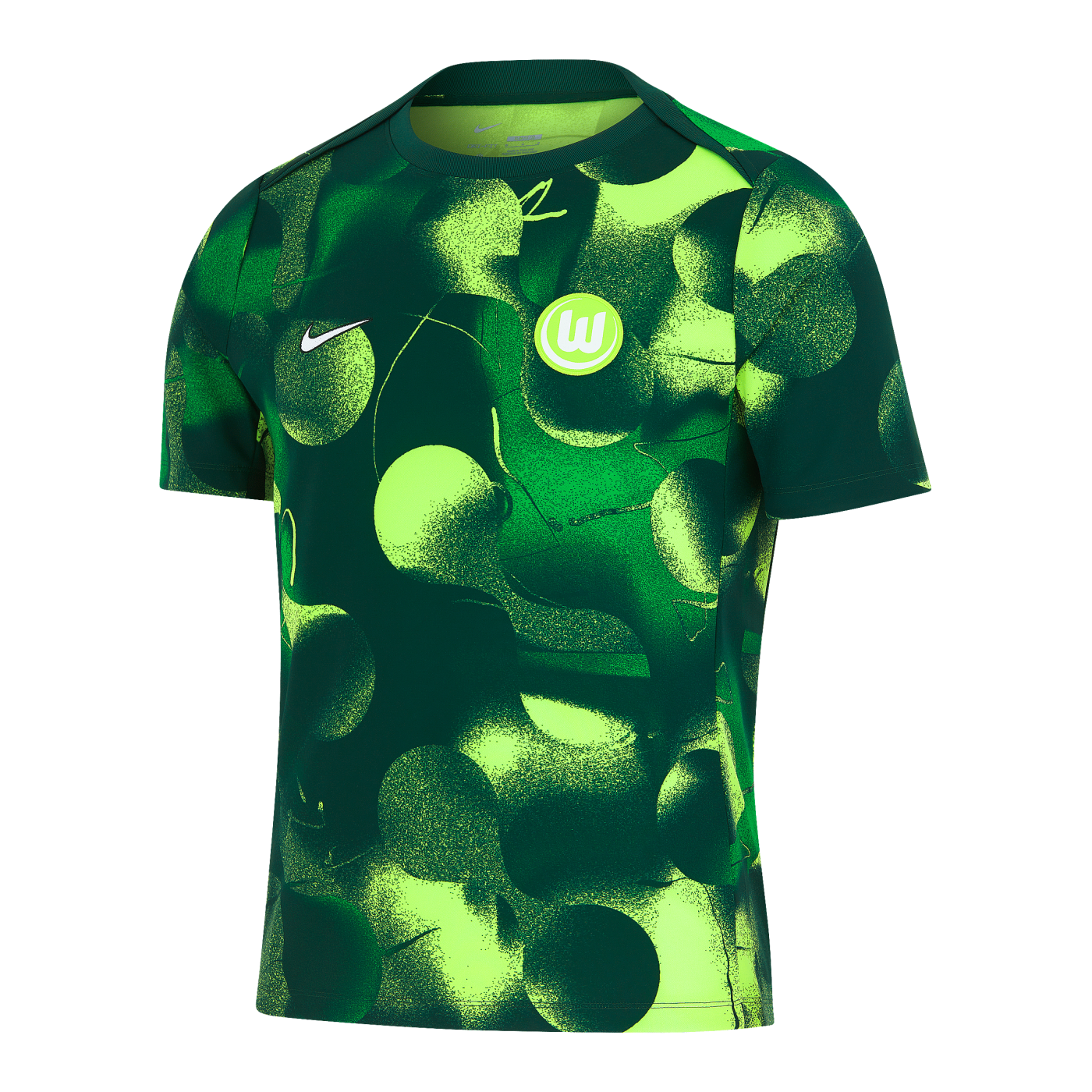 Nike VfL Wolfsburg Academy Pro Trainingsshirt Grün Weiss F399