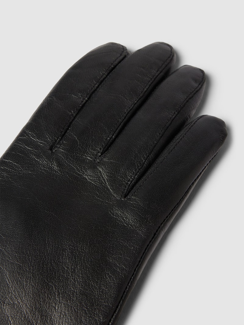 Lederhandschuhe aus echtem Leder in schwarz