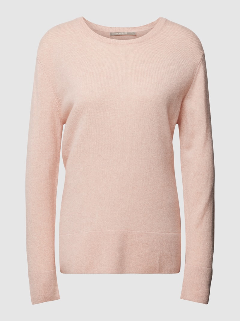 Strickpullover aus Kaschmir in rosa meliert