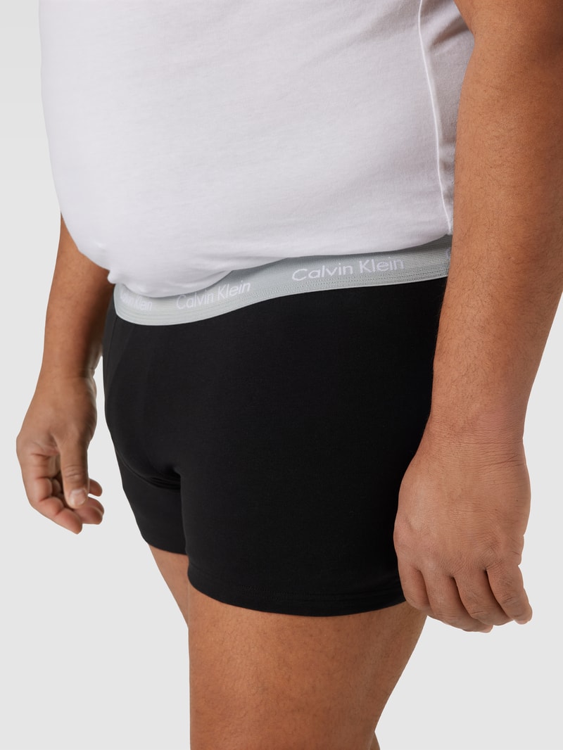PLUS SIZE Trunks im 3er-Pack in schwarz