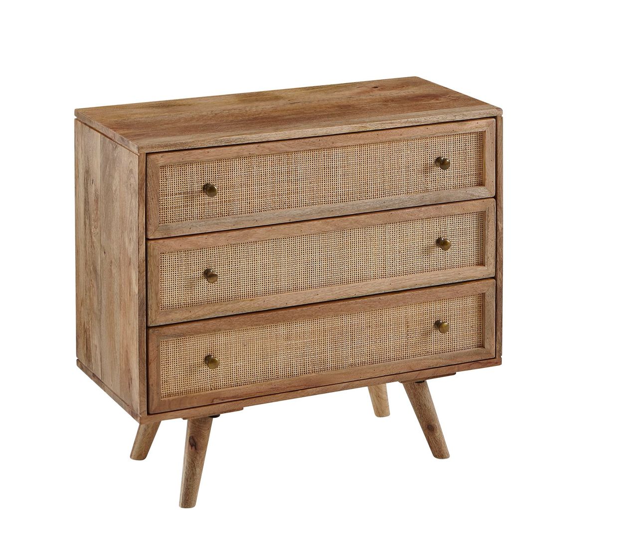 Wohnling Sideboard 80 x 75 x 40 cm Braun