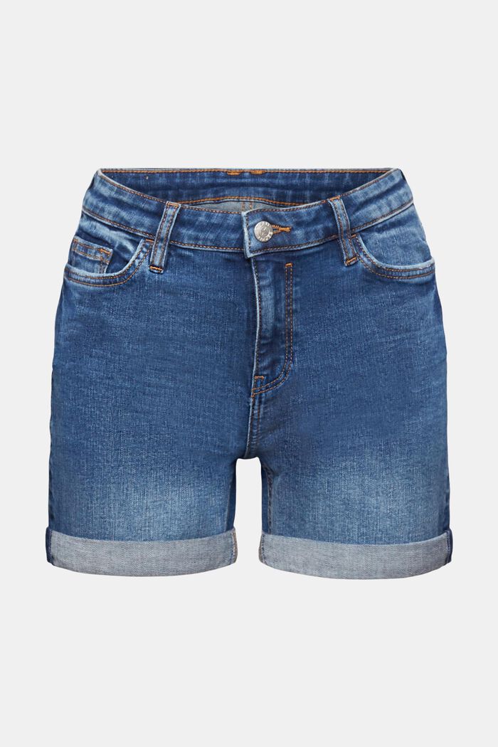Shorts aus Stretch-Denim