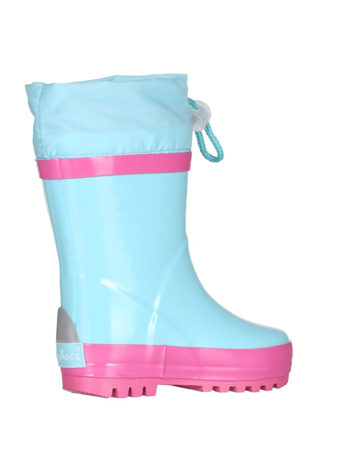 Playshoes Gummistiefel Basic gefüttert in Türkis günstig kaufen
