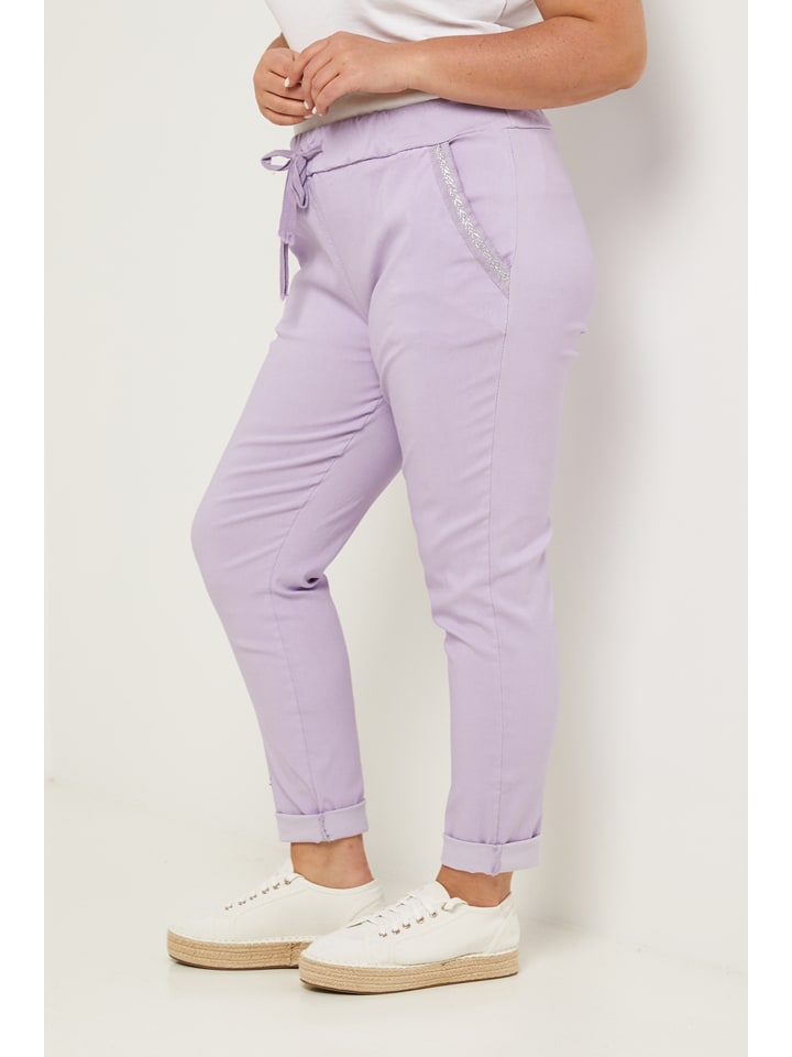 Curvy Lady Hose in Lila günstig kaufen