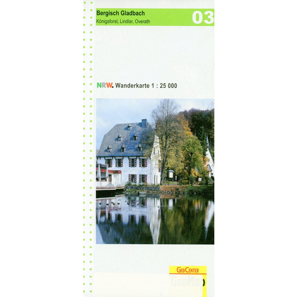 NRW WANDERKARTE 03 BERGISCH-GLADBACH, KÖNIGSFORST, LINDLAR - Wanderkarte