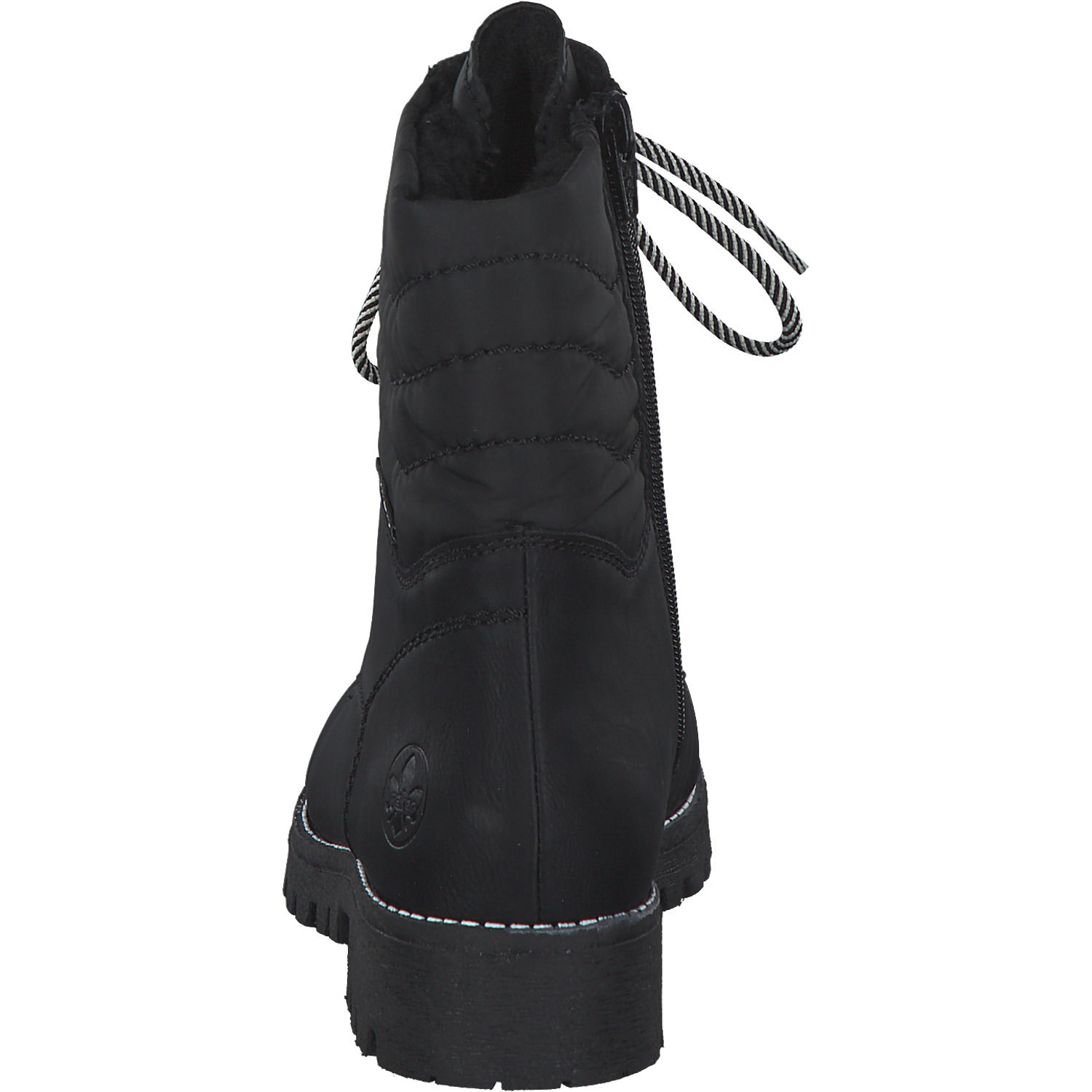 Rieker 78520, Schnürstiefel, Damen, schwarz/schwarz