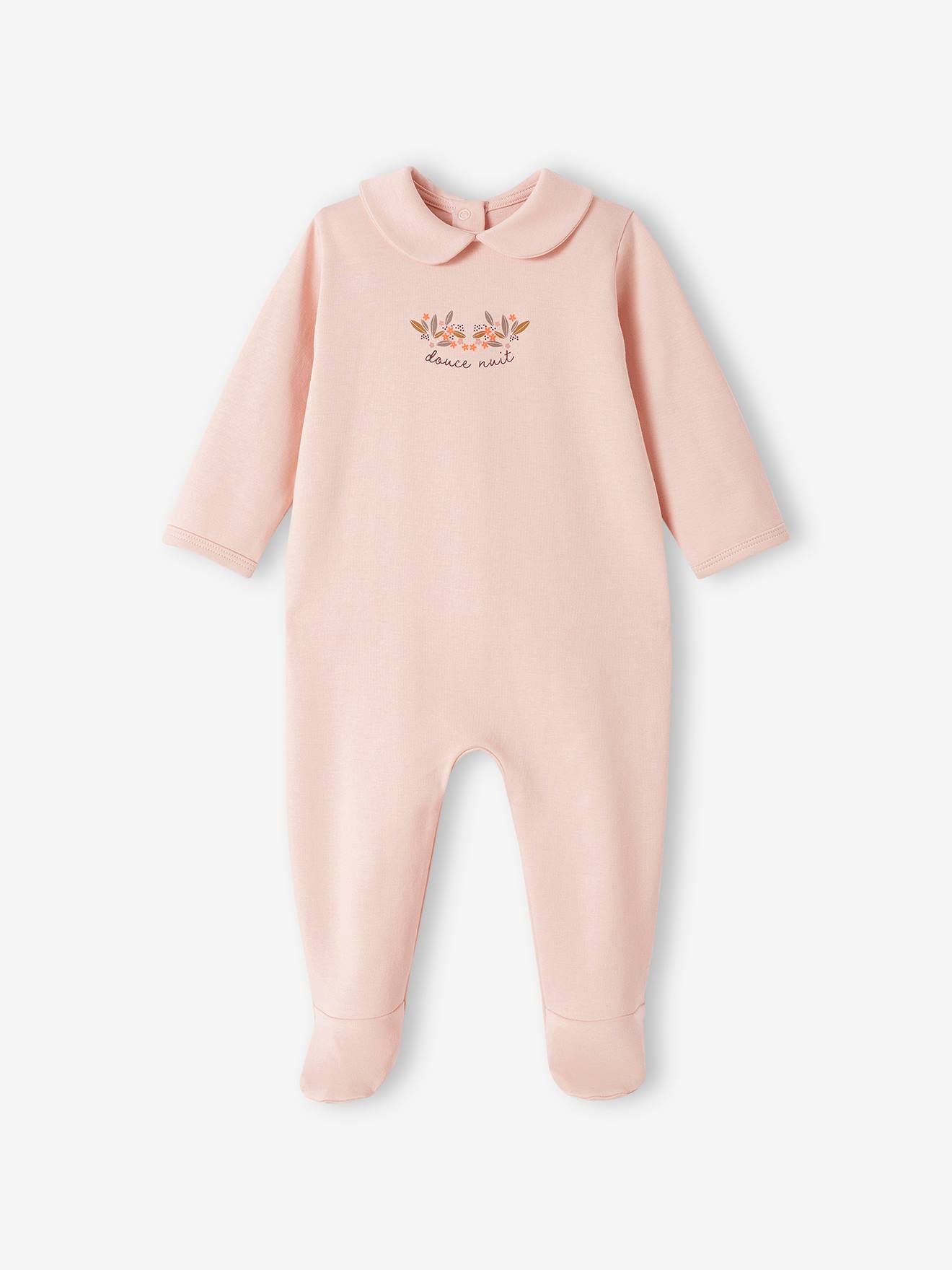 Vertbaudet 2er-Pack Mädchen Baby Strampler Oeko-Tex - hellrosa