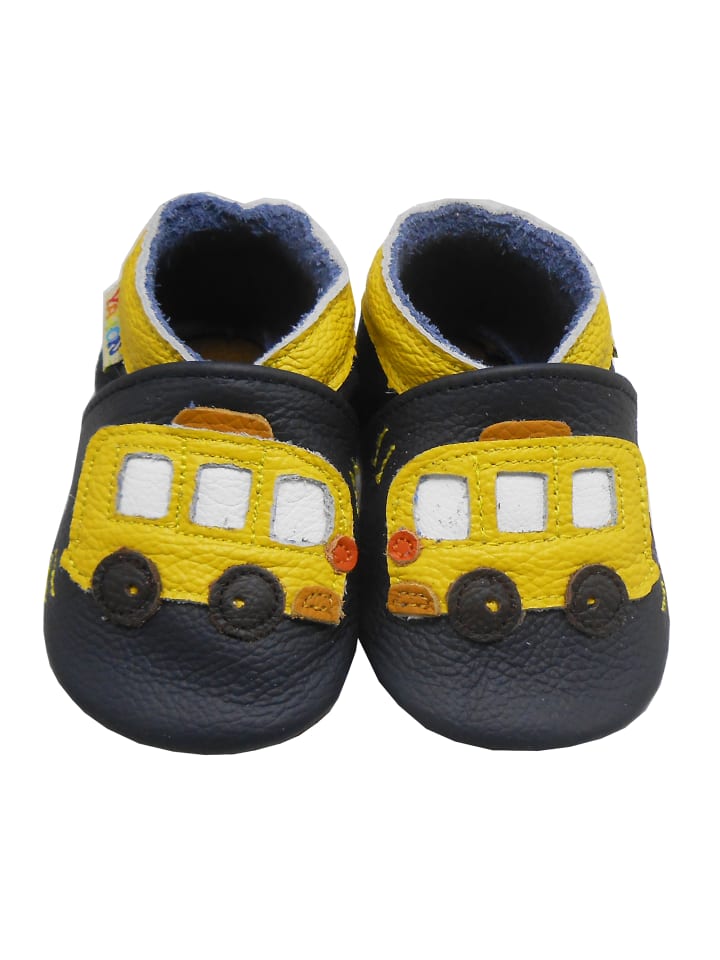 Yalion Leder-Krabbelschuhe 