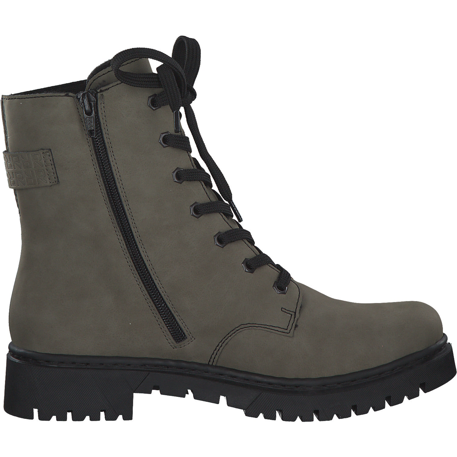 Rieker Y2431, Schnürstiefel, Damen, Schwarz