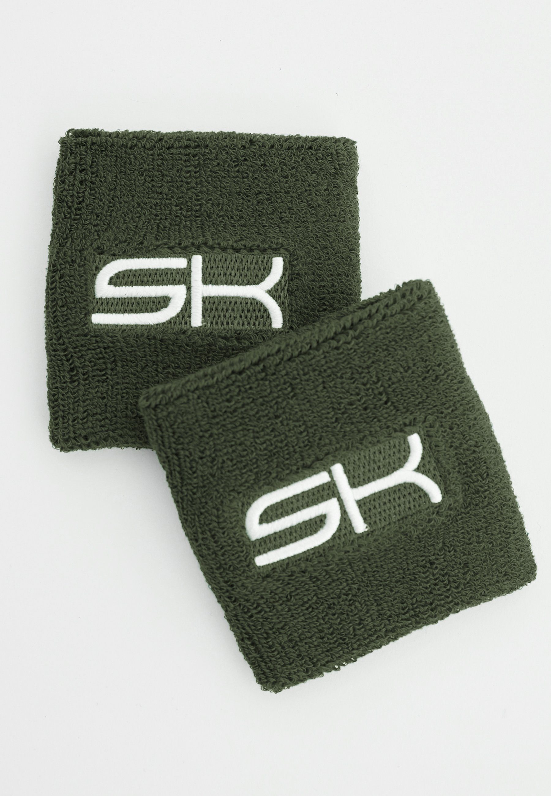 SPORTKIND Schweißband Tennis Schweißbänder klein 2er Set unisex Kinder & Erwachsene, khaki