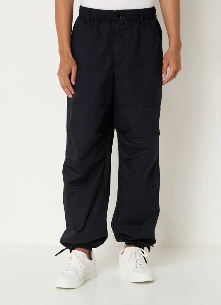 Armani Exchange Tapered fit cargo trousers with drawstring
