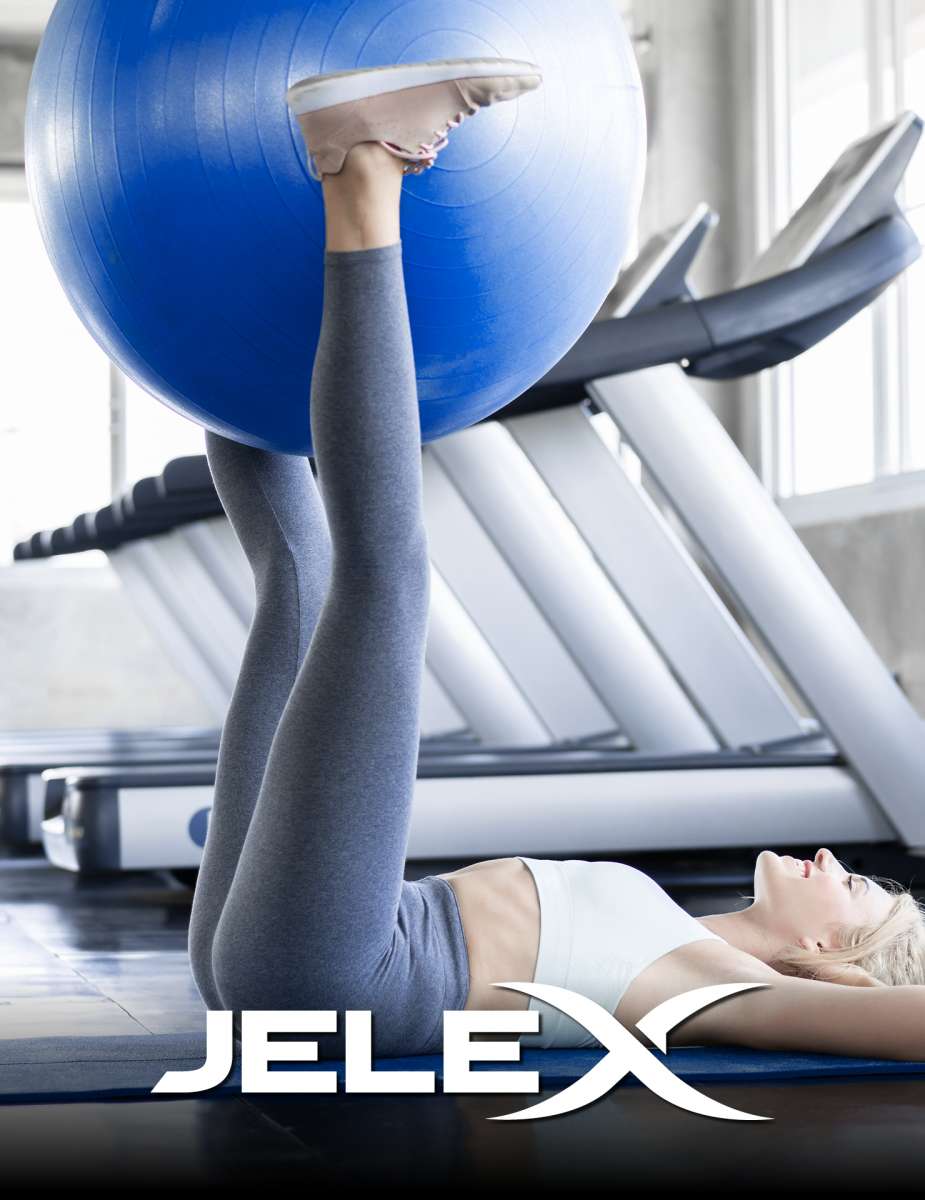 JELEX Fitness Yogaball inkl. Pumpe 65cm blau
